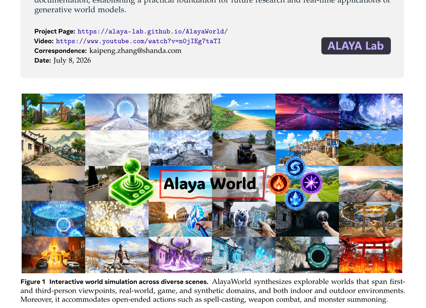 AlayaWorld架构概览